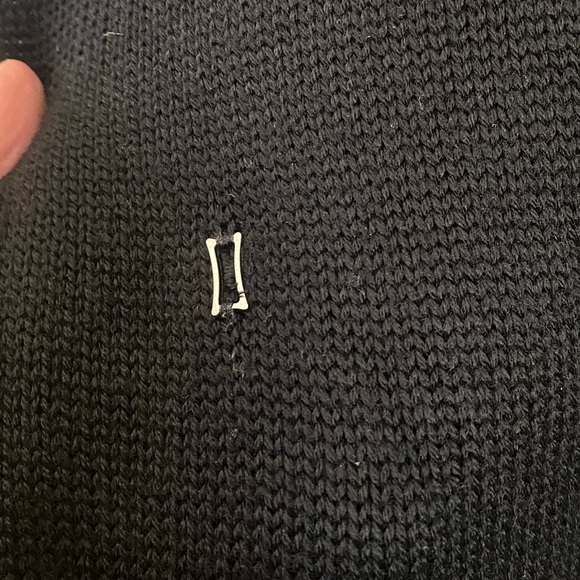 KIT AND ACE Black V-neck Sweater Midi Dress in 99% Merino wool with Nylon Large - Picture 7 of 14